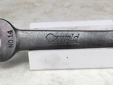 Oxweld No. 14 Open End Wrench - Plain Steel Finish. picture