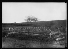 Photo:Chateau-Thierry France 1919 American Cemetery at Vaux roadside field picture