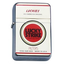 Luck American Original Oil Lighter Vintage Cigarette Classic Strike Logo picture