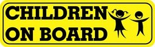 10in x 3in Children on Board Magnet Car Truck Vehicle Magnetic Sign picture