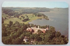Otesaga Hotel Cooperstown NY Aerial View Otsego Lake 1970 Chrome Postcard picture