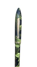 Vintage Sheaffer Balance Pen Marine Green Marble Gold Nib C picture