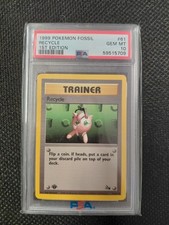 1999 Recycle PSA 10 Pokemon Fossil 1st Edition picture
