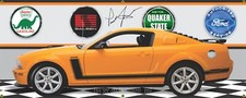 2007 FORD MUSTANG BOSS 302 PARNELLI JONES CAR GARAGE SCENE BANNER SIGN ART MURAL picture