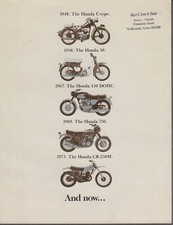 1975 Honda 100 Motorcycle sales folder picture