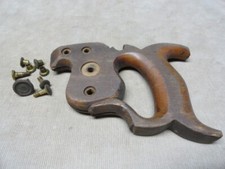 Simonds Saw Handle w/ Early Crescent Moon & Star Medallion Pat'd Dec 27, 1887  picture