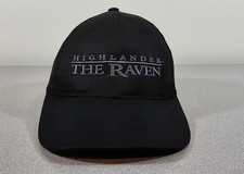 🦅 Vintage Highlander The Raven Promo Hat Cap Snapback Black TV Show 90s Sci Fi picture