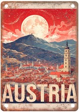 Vintage Graz Austria Retro Look Travel Poster Metal Sign T2747 picture