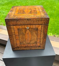 ANTIQUE 18th CENTURY ENGLISH  GEORGIAN BOX***AAFA***EARLY AMERICAN **PRIMITIVE** picture