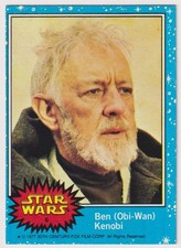 Obi-Wan Kenobi 1977 Topps Star Wars Blue Series 1 #6 Ben (Obi-Wan) Kenobi EX picture
