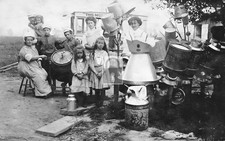 Farrington Family Dairy Farm Milk Jugs Depew New York NY - Reprint picture