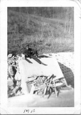Fowler's Portsmouth Ohio 1940s Black African American Man Nature Antique Photo picture