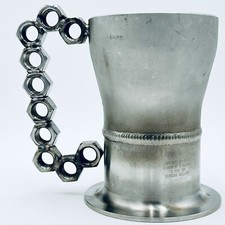 One Of A Kind Custom Welded Socket Handle Beer Stein Malaysia Stamped 36oz 4.3lb picture