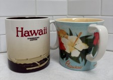 Joy-Sparking Retired Starbucks HAWAII Mug Pair (2010 & 2011) picture