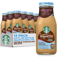 Starbucks Frappuccino Lite Double Chocolate Gelato, 12 Pack 9.5 fl oz Bottles picture
