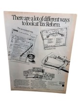 1986 IDS Tax Reform Vintage Print Ad Accountant Banker Insurance picture