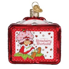 Old World Christmas STRAWBERRY SHORTCAKE LUNCHBOX (44328) Glass Ornament w/Box picture