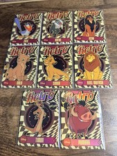 Disney Lion King Retro Trading Cards Lot 8 Simba Nala Timon Pumbaa Zazu Scar picture
