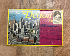 Souvenir Postcard Booklet from Detroit, Michigan Multi-View Fold-Out Set picture