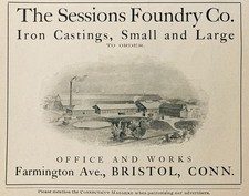 1903 AD.(N26)~SESSIONS FOUNDRY CO. BRISTOL, CONN. IRON CASTING WORKS picture