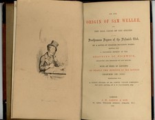 1883 Origin of Sam Weller Pickwick Papers Dickens Pamphlet Pailthorpe Etching picture