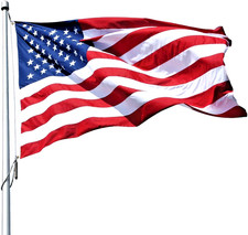American Flag 4x6' Heavy Duty Polyester - Made in USA - Sewn Stripes Embroidered picture