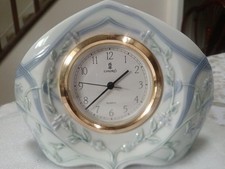 Lladró Porcelain Floral Mantel Clock – DAISA 1999 – Quartz – 8