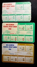 3 Vintage 1977 1980 1981 Alameda Federal Credit Union Calendars picture