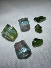 4.9 Grams Cotton Candy Tourmaline And Chrome Tourmaline, 1 Faceted Tourmaline picture