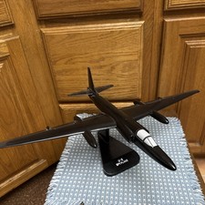 Lockheed U-2 Billijo Model Plane Hand Crafted Mahogany Wood Spy Desk 1:48 15.5” picture