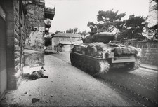 1967 Israeli Tank and Fallen Soldier, East Jerusalem Photograph by MICHA BAR-AM picture