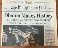 Obama Election Newspaper, Washington Post picture