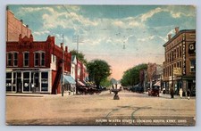 J91/ Kent Ohio Postcard c1910 South Water Street Stores Fountain 131 picture
