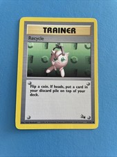 Pokémon TCG Fossil Trainer Recycle 61/62 Good Condition picture