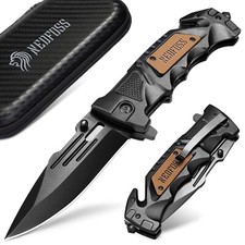 NedFoss Pocket Folding Knife DA75, 3 in 1 Pocket Knife for Men, Survival Knif... picture