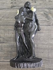 1970 Frank Schirman “Akamu & Eva” Sculpture –Hawaii Black Coral Resin Original  picture