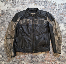 Harley-Davidson Genuine Motorclothes Riding Gear Black Leather Jacket Sz XL NWOT picture
