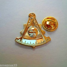 Golden Masonic  Past Master  Large Pin picture