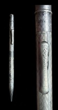 Vintage Conklin Pat metal Mechanical Pencil Chevron Pattern picture