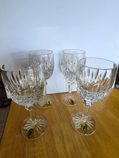Waterford Crystal Keane Wine Glasses Set of 4 Made in Ireland 159713 2 Boxes picture