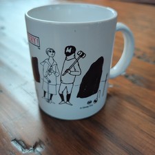 Vintage Edward Gorey PBS Mystery Theater Croquet Mug 1990 picture