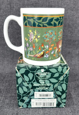 Vintage Claire Murray Coffee Mug Cup Medieval Forest M1587 Fox Deer Birds Owl picture