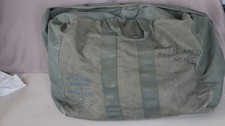 Vintage 1972 US Military Kit Bag Flyers Canvas Aviator Flight Duffel REBMAR r picture