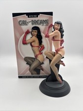 Vtg Bettie Page Girl Of Our Dreams Mini Statue Dark Horse Deluxe Hand painted picture