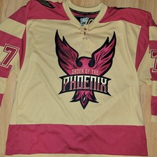 Geeky Jersey Rare Harry Potter Phoenix Rising Hockey Jersey Adult L picture