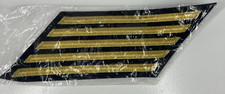 US Navy Gold Service Stripes Patch Vanguard Hash Marks 5 (20 years) picture