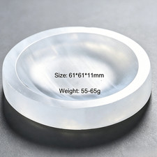 Natural Selenite Charging Plate 6cm Crystal Cleansing Bowl Energy Healing picture