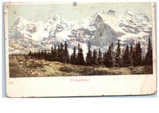 Wengernalp Postcard 129 Carte Postale Wengernalp alpine landscape Mountains picture