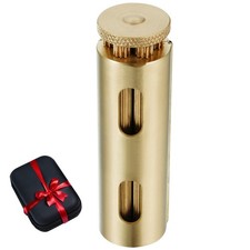Cigarette Rolling Machine Solid Brass Tobacco Roller Fits Up to 70mm Paper picture