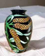 Willow Hall Ceramic Vase Natures Palette 2002 Tube Lined Art Nouveau Style picture